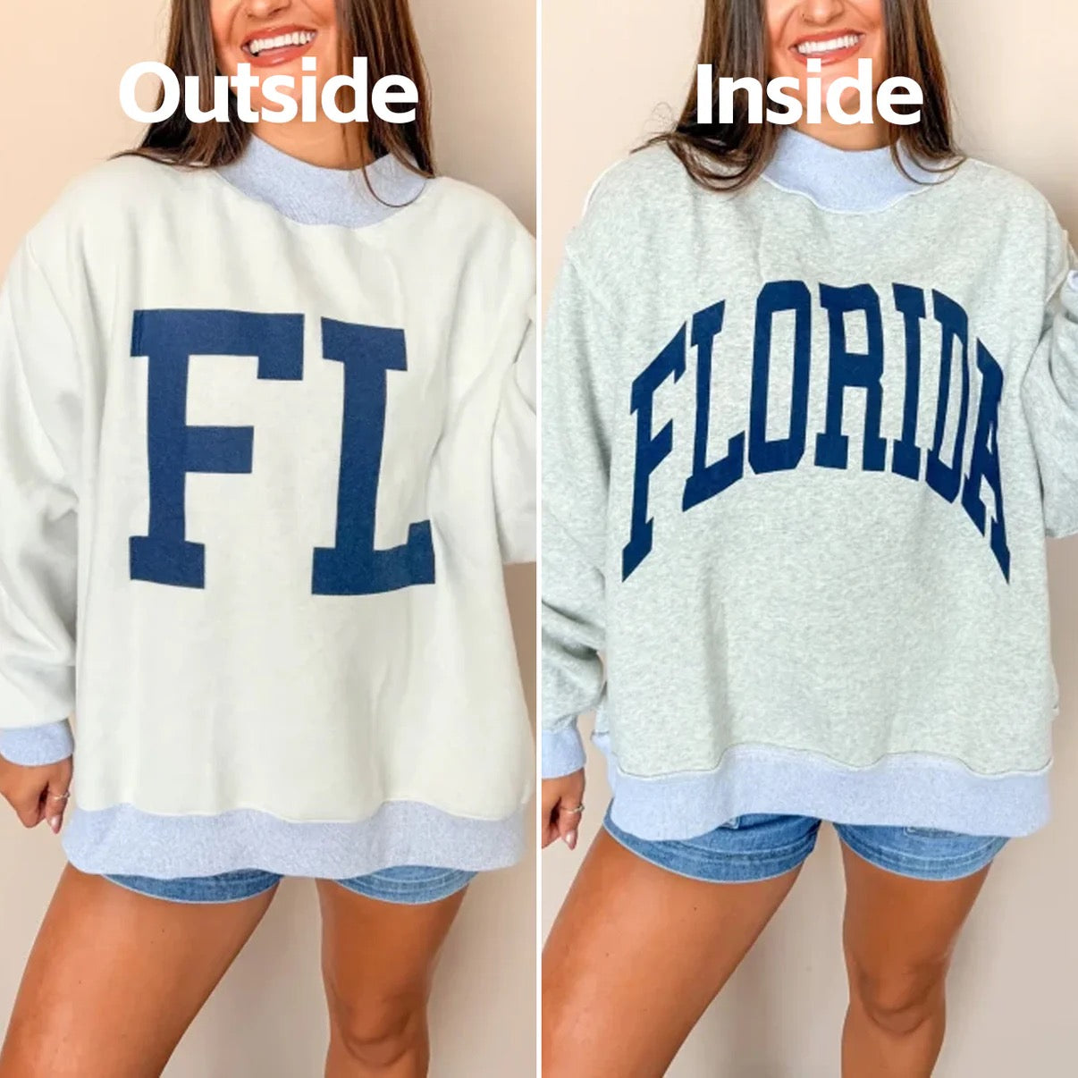 FL REVERSIBLE MOCKNECK