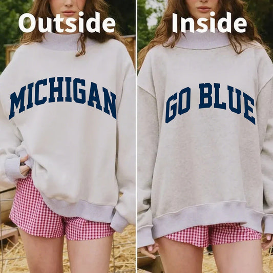 MICHIGAN REVERSIBLE MOCKNECK